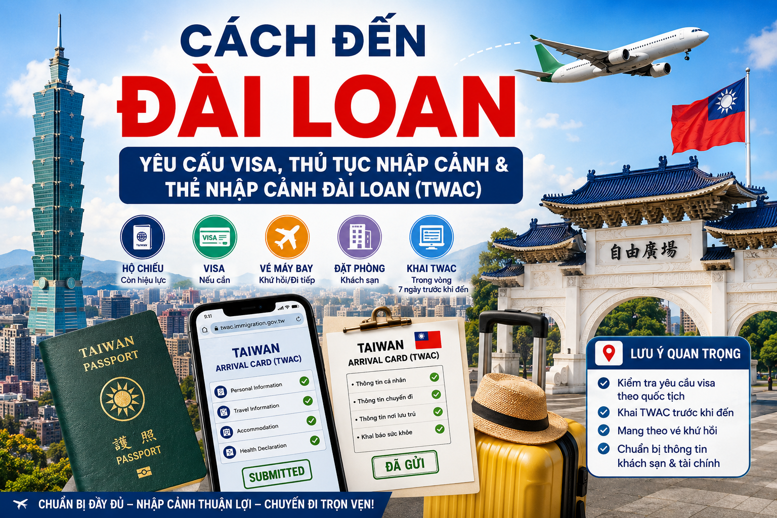 Cách đến Đài Loan: Yêu cầu visa, thủ tục nhập cảnh và Thẻ Nhập cảnh Đài Loan Cách đến Đài Loan: Yêu cầu visa, thủ tục nhập cảnh và Thẻ Nhập cảnh Đài Loan