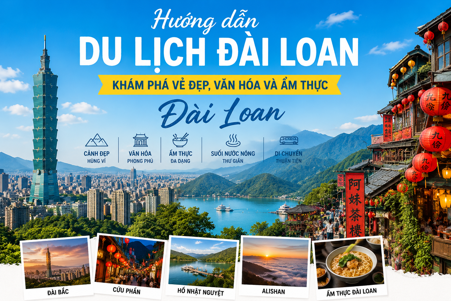 Hướng dẫn du lịch Đài Loan: Khám phá vẻ đẹp, văn hóa và ẩm thực Đài Loan Hướng dẫn du lịch Đài Loan